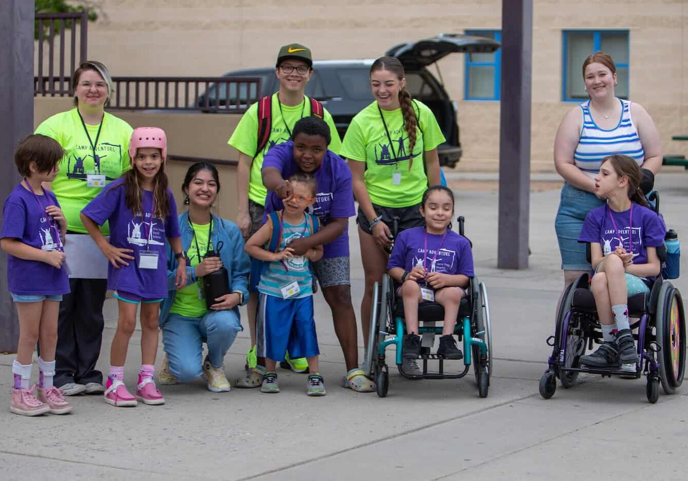 Carrie Tingley Hospital Foundation patients and volunteers at Camp Adventure.jpg